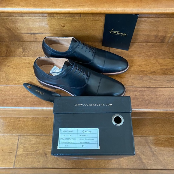 NWB Toecap Oxford Dress Shoes for Men - Picture 3 of 8